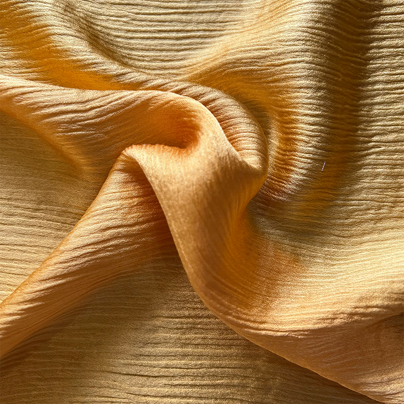 Silk crinkle chiffon